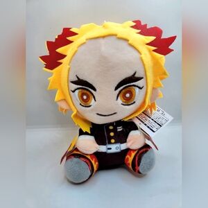 NWT Kyojuro Rengoku Plush Doll - Demon Slayer Anime Plush - Kimetsu no Yaiba, 7"